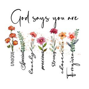 God Says💕 (this isn’t a listing for sale but simply an encouragement for you!)